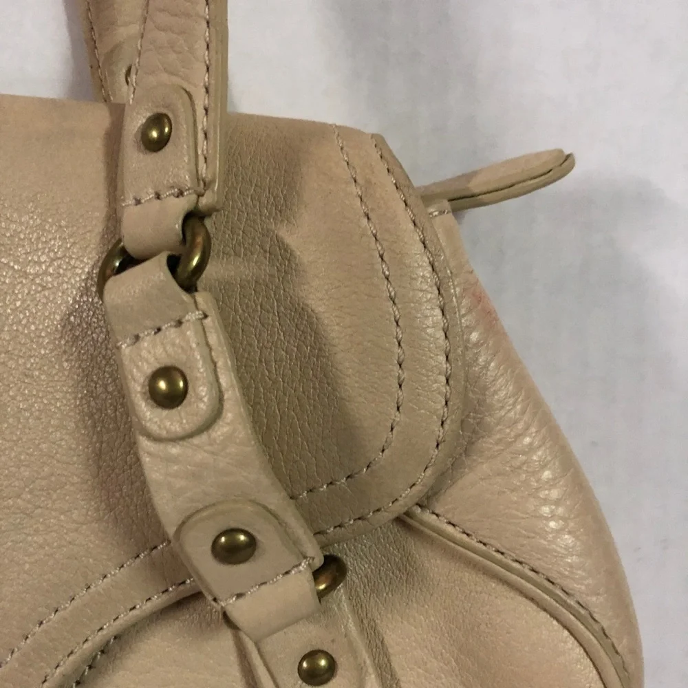 Cole Haan Village H05 Satchel Handbag Beige Pebble - Picture 4 of 8